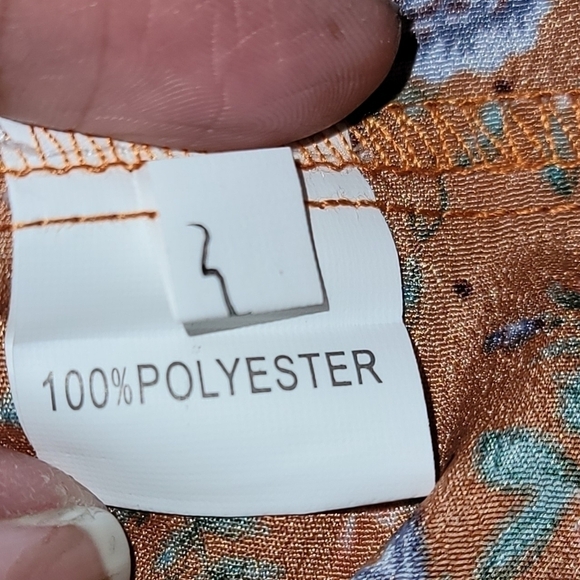 Shein Curve Floral Print Lanter Sleeve Ruffle Hem Dress - Picture 9 of 11